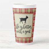 Leven beter dan gepolijst geit latte mok (Voorkant)