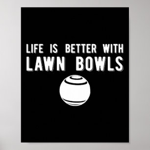 Leven Beter Gras Bowl Gras Bowling  Poster