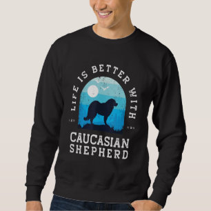 Leven Beter Kaukasische Herdershond Vintage Blauwe Trui