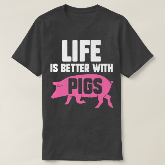 Leven Beter Met BiggenBiggetjeBiggenliefhebber Pre T-shirt (Design voorkant)