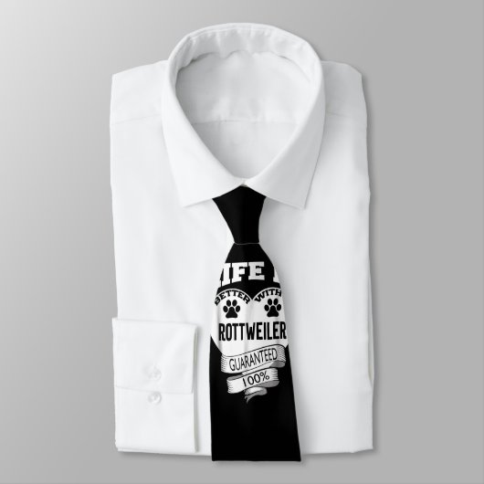 Leven beter met een rottweiler gegarandeerd 100% stropdas (Gebonden)