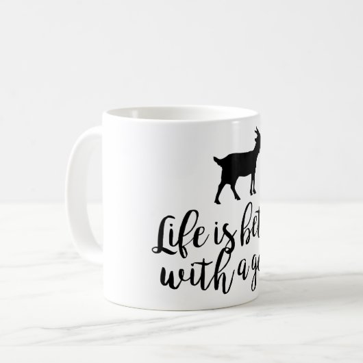Leven beter met geit koffiemok (Voorkant links)