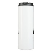 Leven beter met geitst en zilveren tekst thermosbeker (Achterkant)