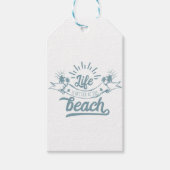 Leven beter op strand cadeaulabel (Voorkant)