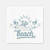 Leven beter op strand servetten (Voorkant)