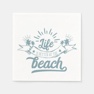Leven beter op strand servetten
