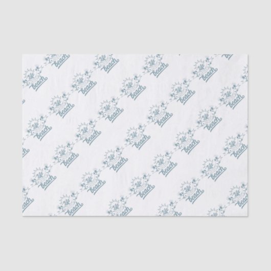 Leven beter op strand tissuepapier (Voorkant)