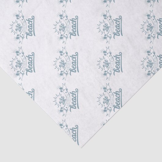 Leven beter op strand tissuepapier (Detail)