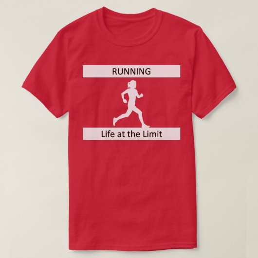 Leven bij de Limit Runing Marathon Jogging Sports T-shirt (Design voorkant)