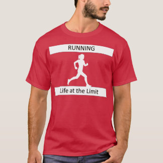 Leven bij de Limit Runing Marathon Jogging Sports T-shirt