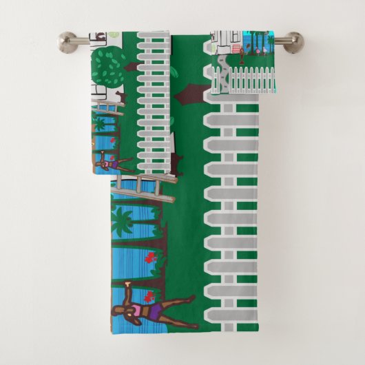 Leven bij het strand bad handdoek (Insitu)