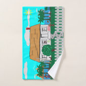 Leven bij het strand bad handdoek (Handdoek)