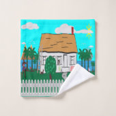 Leven bij het strand bad handdoek (Wasdoekje)