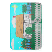 Leven bij het strand badmat (Voorkant Verticaal)