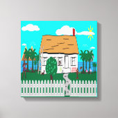 Leven bij het strand canvas afdruk (Voorkant)