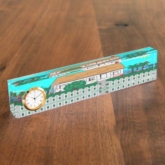 Leven bij het strand naambordje (Zijkant)