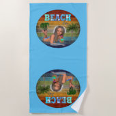 Leven bij het strand strandlaken (Voorkant)