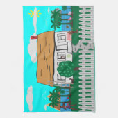 Leven bij het strand theedoek (Verticaal)