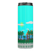 Leven bij het strand thermosbeker (Achterkant)