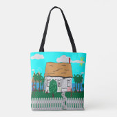 Leven bij het strand tote bag (Achterkant)