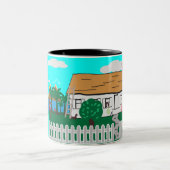 Leven bij het strand tweekleurige koffiemok (Center)