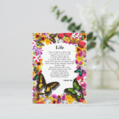 Leven - Bloemtuin Briefkaart (Staand voorkant)
