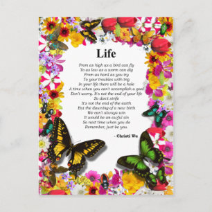 Leven - Bloemtuin Briefkaart