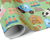 Leven Boerderij land Cadeaupapier (Rol Hoek)