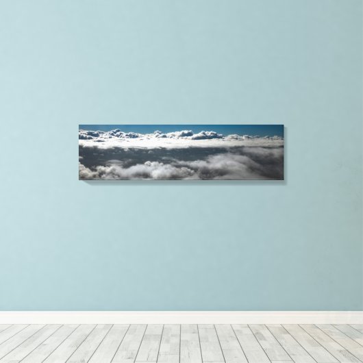 Leven boven en buiten het panoramisch schilderij v canvas afdruk (Insitu (Houten vloer))