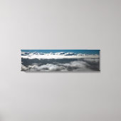 Leven boven en buiten het panoramisch schilderij v canvas afdruk (Voorkant)