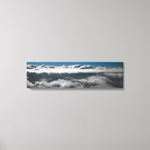 Leven boven en buiten het panoramisch schilderij v canvas afdruk