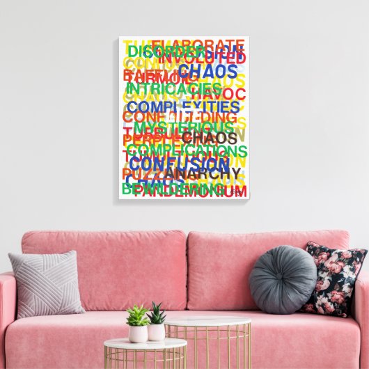 Leven Canvas Afdruk (Insitu (Woonkamer))