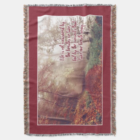 Leven Citaat gooien deken (Voorkant Verticaal)