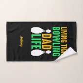 Leven dat bowling papa leven grappig genoemd eenvo handdoek (Handdoek)