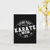 Leven dat karate moeder life school sport Schattig Kaart (Gele Bloem)