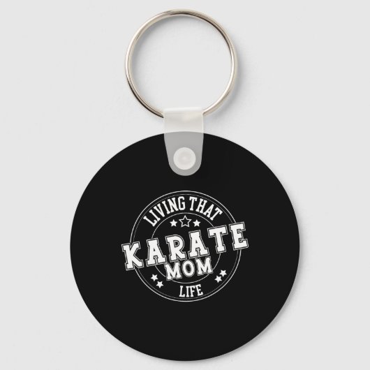 Leven dat karate moeder life school sport Schattig Sleutelhanger (Voorkant)