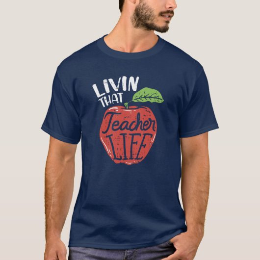 Leven dat leraarsleven terug naar school t-shirt (Voorkant)