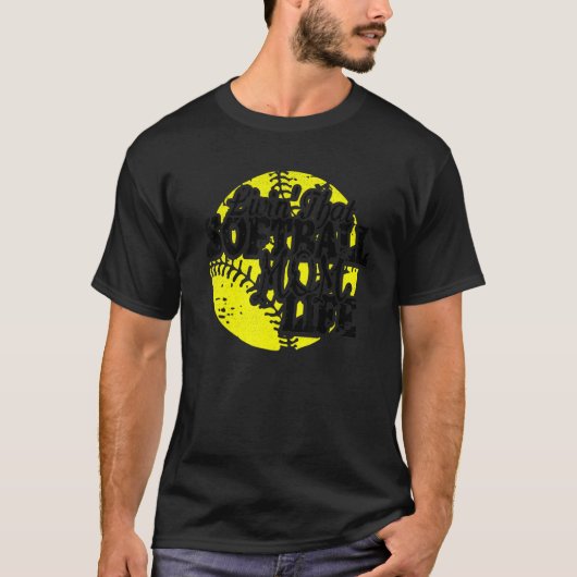 Leven dat Softbal Moeder Leven Mama Moeder Vrouwen T-shirt (Voorkant)
