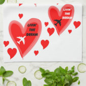 Leven de droom. theedoek (Gevouwen)