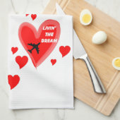 Leven de droom. theedoek (Quarter Fold)