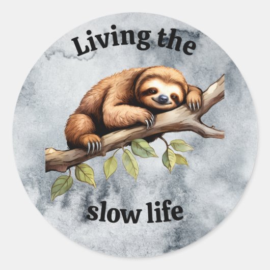 Leven de slow life Sticker (Voorkant)