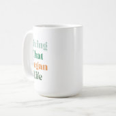 Leven die veganistische leven Mok (Voorkant links)