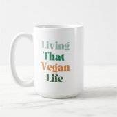 Leven die veganistische leven Mok (Links)