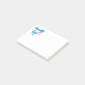 Leven doneren met rood hart post-it® notes (Schuin)