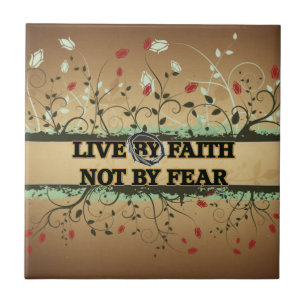 LEVEN DOOR FAITOR NIET VÓÓR VANGST TEGELTJE