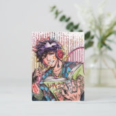 Leven door manga-briefkaart briefkaart (Staand voorkant)