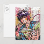 Leven door manga-briefkaart briefkaart (Voorkant / Achterkant)