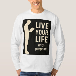 Leven door woorden: de essentie van het leven t-shirt