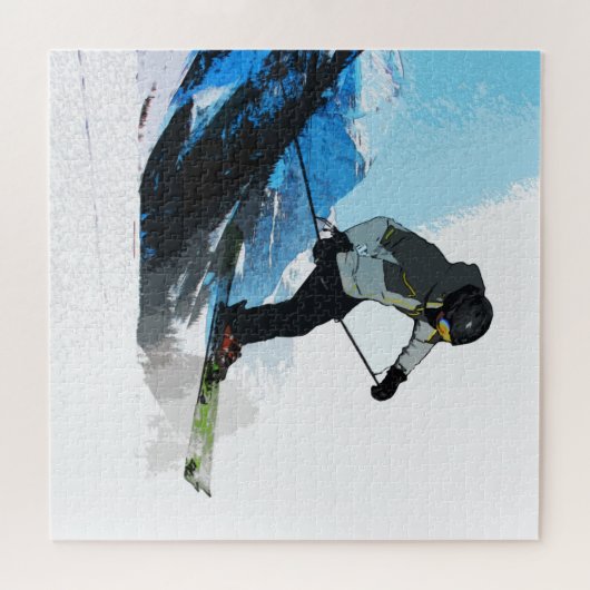 Leven. - Downhill Skier Legpuzzel (Horizontaal)