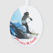 Leven. - Downhill Skier Ornament (voorkant)